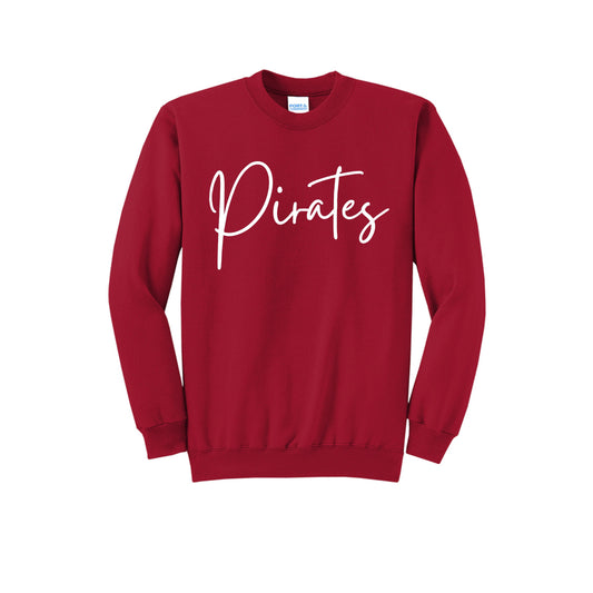 Pirate Basketball Puff Crewneck