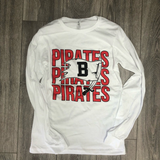 Pirates Pirates Pirates Unisex Long Sleeve Tee Bella Canvas