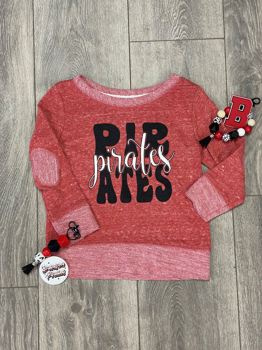 Red Toddler Pirates Sweatshirt