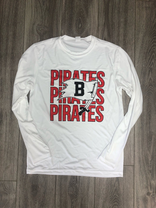 Pirates Pirates Pirates Unisex Performance Long Sleeve Tee